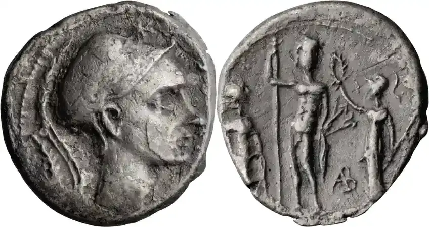 Ancient Roman Cn. Blasio Cn.f.. Denarius - Premium