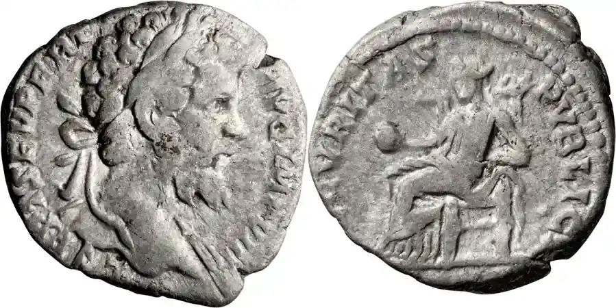 Sonderangebot | Ancient Roman 196-7 n. Chr. Septimius Severus. Denarius