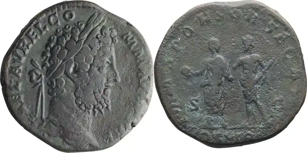 Sehr beliebt | Ancient Roman 191 n. Chr. Commodus. Sestertius