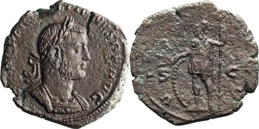 Nur noch wenige - Ancient Roman 255-256 n. Chr. Gallienus. Sestertius