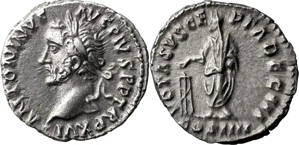 Ancient Roman 153 n. Chr. Antoninus Pius. Denarius | Nur wenige verfügbar