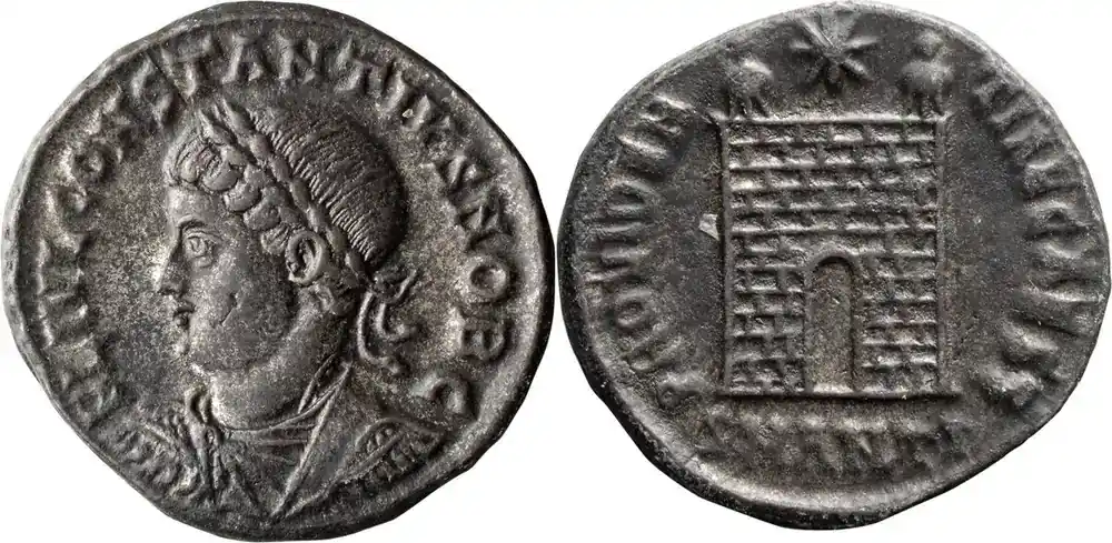 Verfügbar - Ancient Roman 325-6 n. Chr. Constantius II as Caesar. Follis