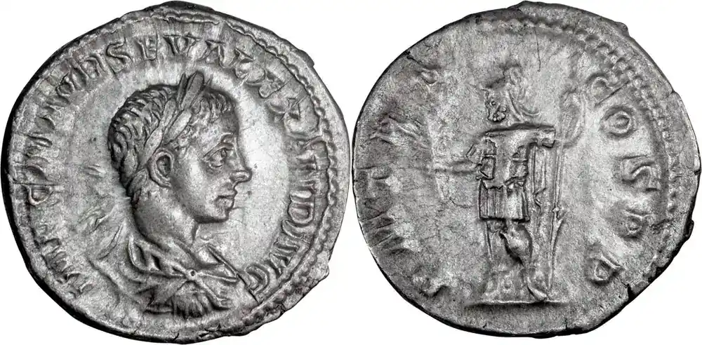 Ancient Roman 222 n. Chr. Severus Alexander. Denarius | Ausverkauf