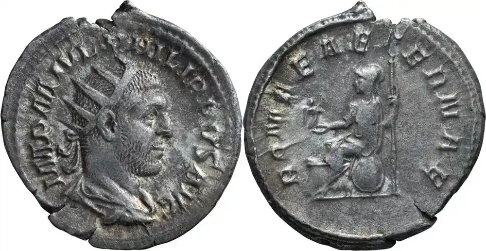 Ancient Roman 247 n. Chr. Philip I. Antoninianus - Expressversand