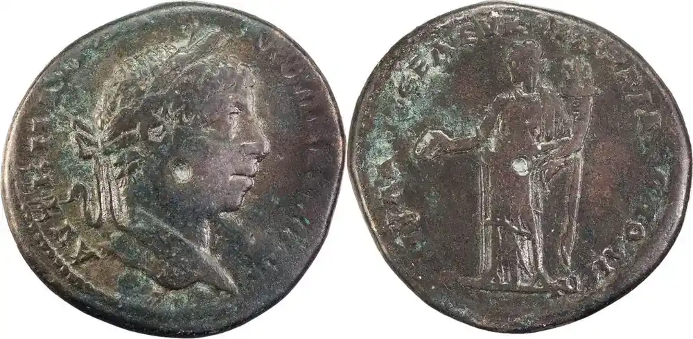 Ancient Roman Elagabalus (218-222 AD). AE 27 | Preishit