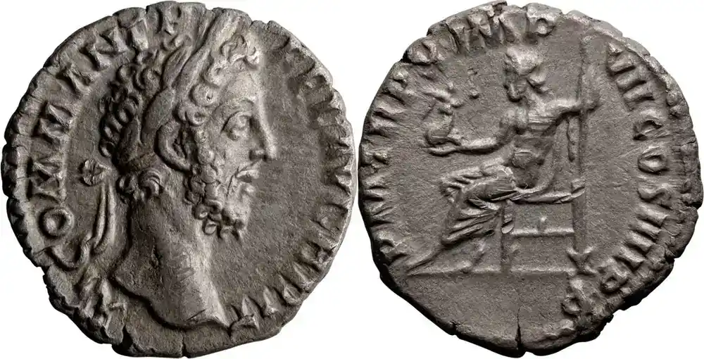 Ancient Roman 185 n. Chr. Commodus. Denarius - Neu im Sortiment