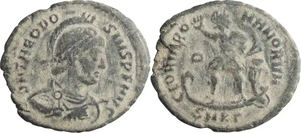Ancient Roman c. 378-83 n. Chr. Theodosius I. AE 2 - Nicht verpassen
