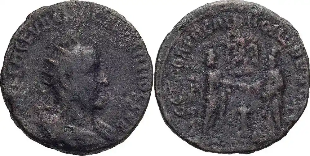 Extra sparen - Ancient Roman Trajan Decius. AE 25-26