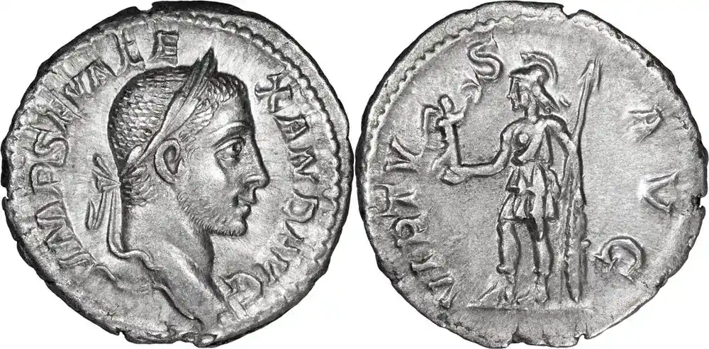 Ancient Roman 230 n. Chr. Severus Alexander. Denarius | Kundenliebling