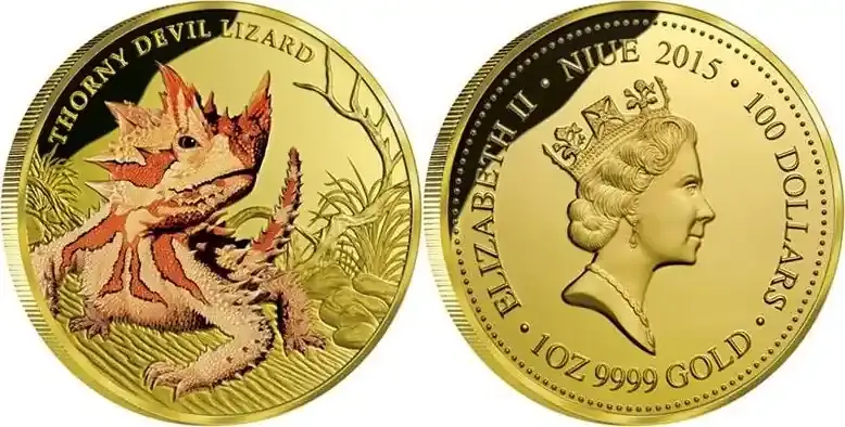 Niue 100 2015 1 oz Goldmünze Dornteufel PP - Jetzt kaufen
