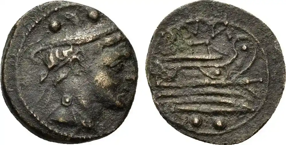 After 211 BC Roman Republican Anonymous Æ Sextans ss | Jetzt verfügbar