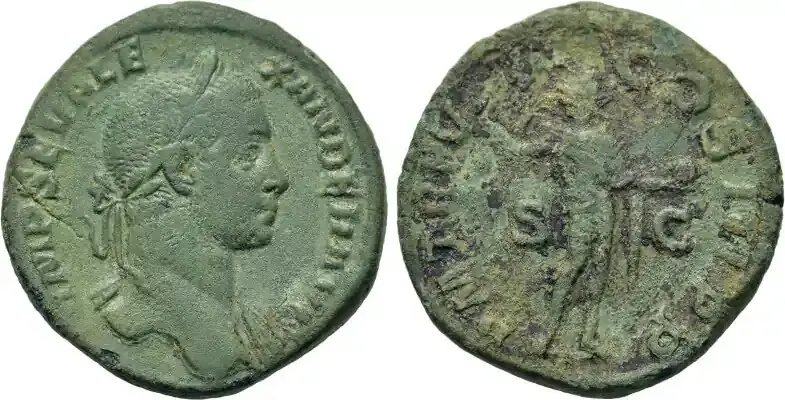 Neu hinzugefügt | roman empire Severus Alexander (222-235). Æ Sestertius