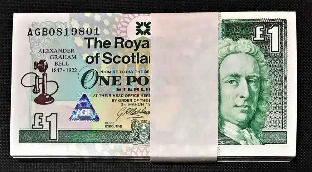 Angebot | Pound 1997 Scotland One 10 CONSECUTIVE COMMEMORATIVE Pick-359 GEM UNC unz