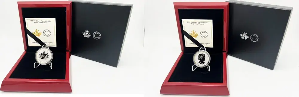 Sonderpreis - Canada 300 2022 MAPLE LEAF Forever 1 oz Platinum Coin