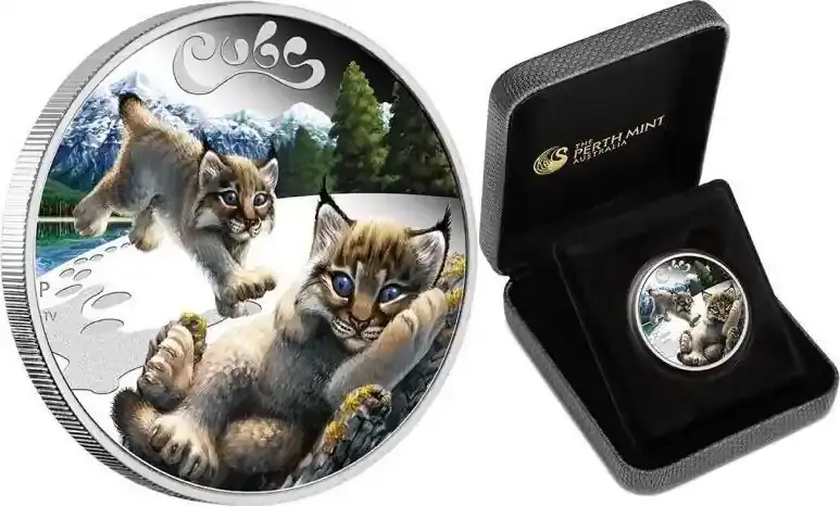 Neuheit - Tuvalu 0.5 2016 The Cubs LYNX 1/2 oz Silver Coin Proof