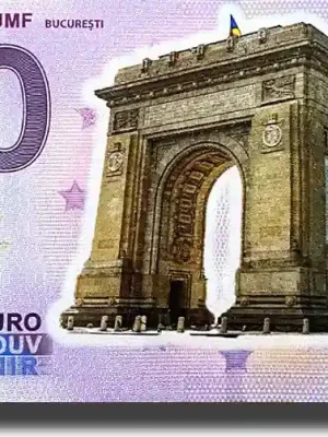 0 Euro Souvenir Banknote Arcul de Triumf Colour Romania ROAN 2024-1 Uncirculated | Neuzugang