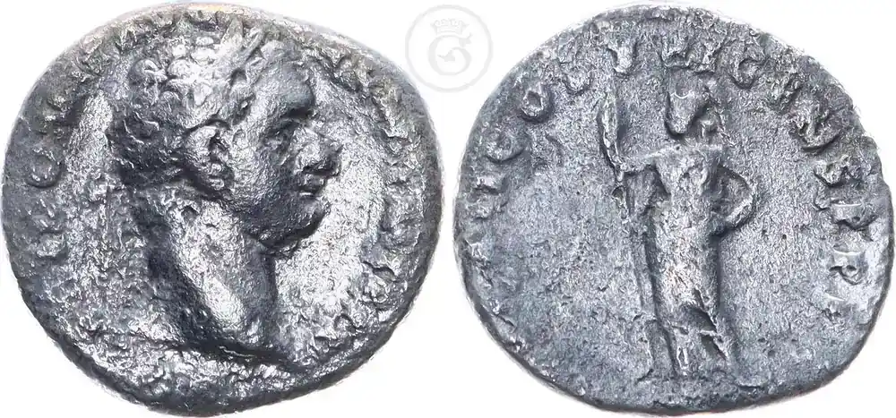 Neue Ware - Römische Kaiserzeit 92 Denarius – Rom – Domitian (81-96) s-ss/s