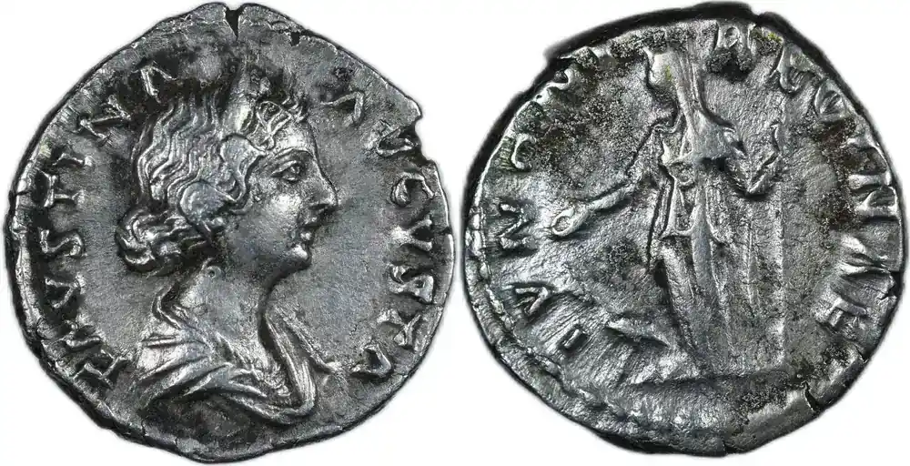 161-175 Rome Antique – Faustine II – Denier – Rome ss+ | Hohe Qualität