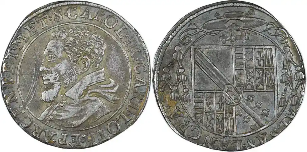 1593-1602 Féodales – Alsace – Charles II de Lorraine-Vaudémont – Teston s+ - Neue Ware