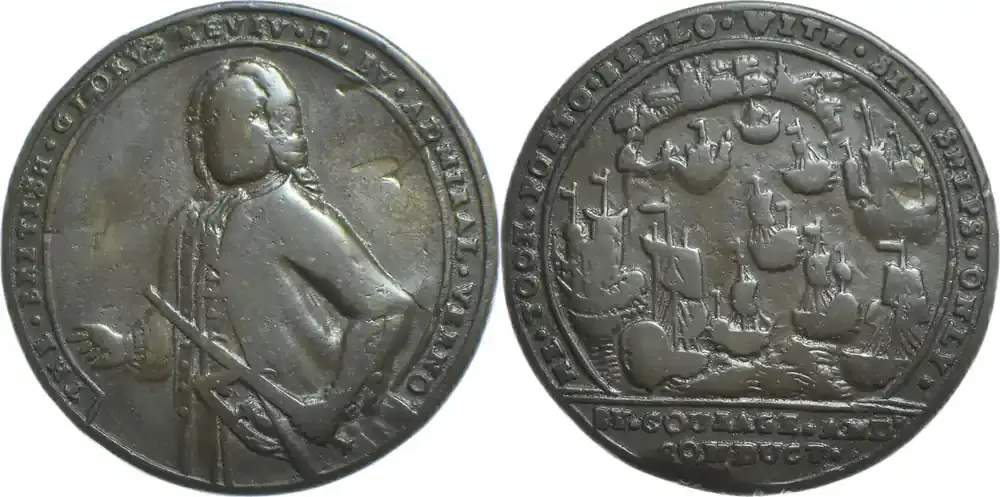 Preishit | Médaille – Angleterre – Prise de Porto Bello – 1739 TB