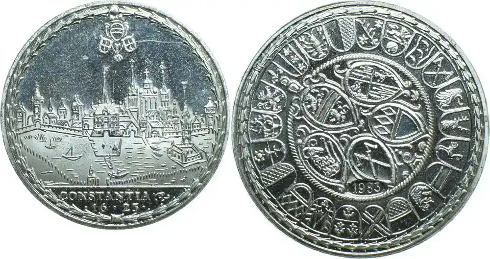 Hammerpreis | Refrappe Thaler 1983 Médaille – Allemagne – Refrappe du Thaler de Constance – 1623-1983 vz+