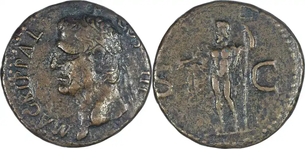 Neuzugang - 37-41 n. Chr. Rome Antique – Agrippa – As – Rome ss