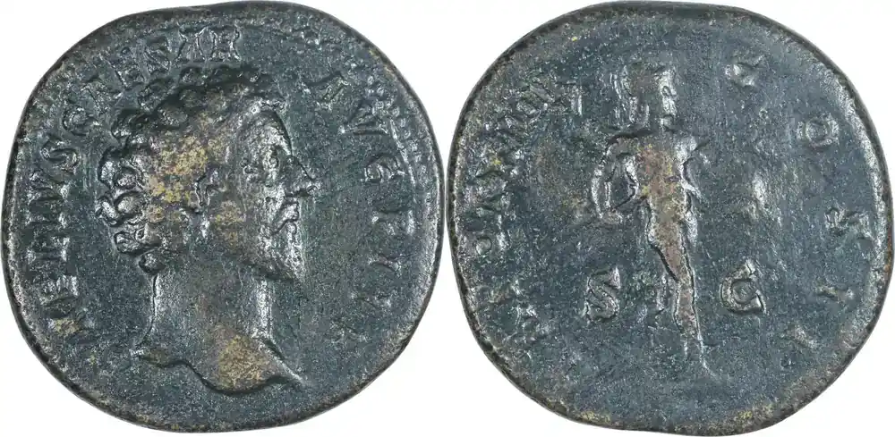Sehr gefragt | 159 n. Chr. Rome Antique – Marc-Aurèle – Sesterce – Rome s+
