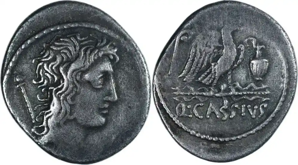 Ausverkauf | 55 v. Chr. République romaine – Cassia – Denier – Rome ss+