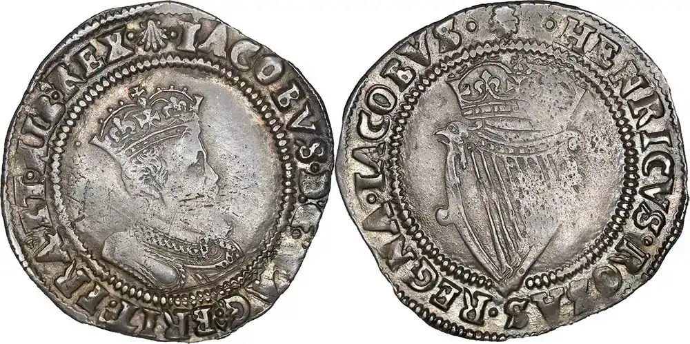 Top-Preis - 1604 – 1607 AD. James I AR Shilling – Stuart (Ireland) VF