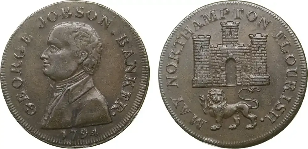 Beliebt - Great Britain 1/2 penny 1794 Northamptonshire. George III MS
