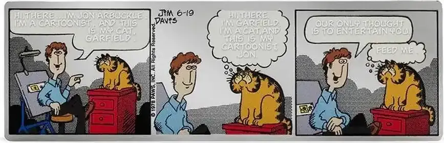 Bestellbar | 2 Dollars FIRST EVER Garfield Comic 1 Oz Silver Coin 2 Niue 2025 PP