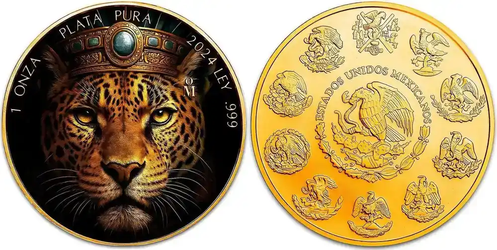 AZTEC JAGUAR Libertad 1 Oz Silver Coin Mexico 2024 BU – Brilliant Uncirculated | Preisknaller