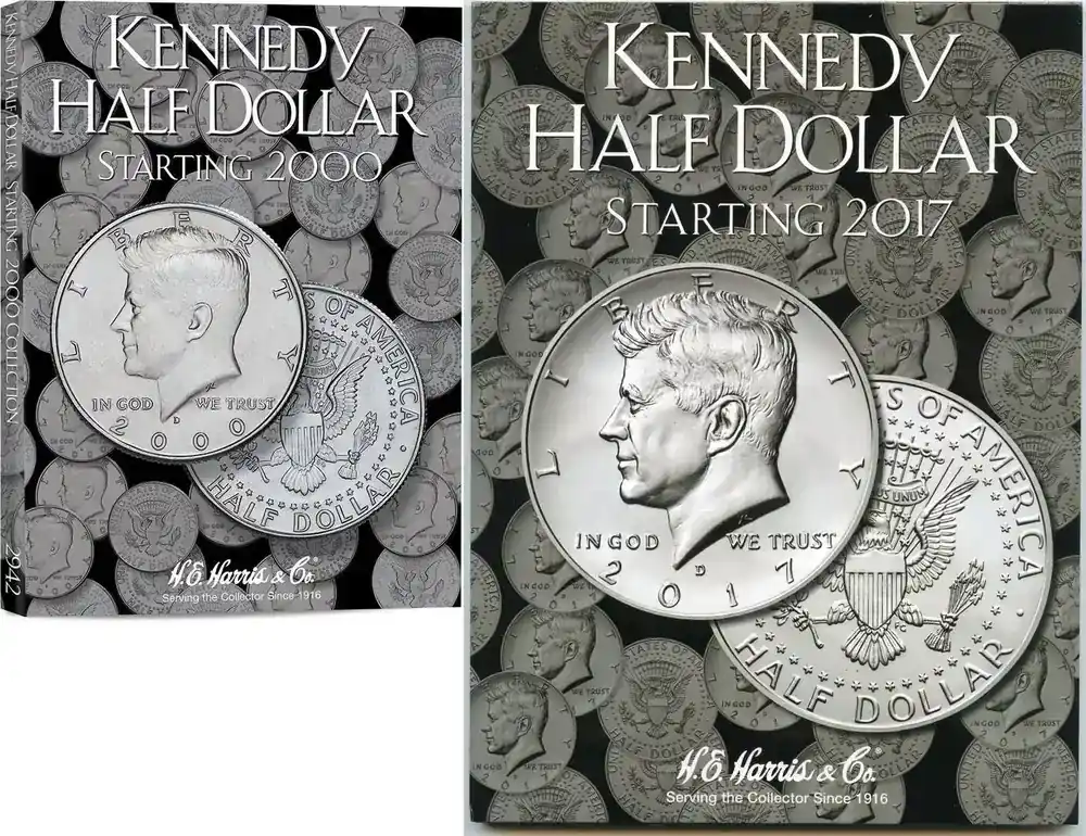Qualitätsprodukt | Books & Magazines Half Dollar 2017 Kennedy – Starting Set -Coin Folder – HE Harris Album 4686 new