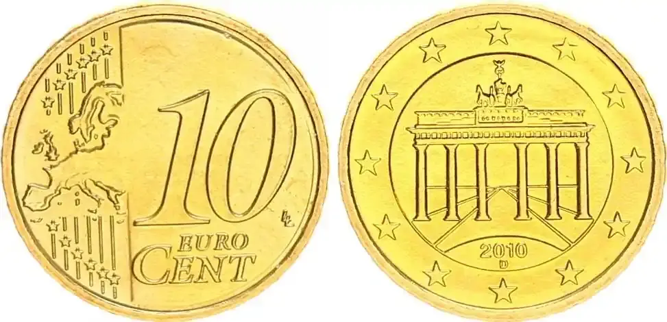 Deutschland 10 Cent 2010 D prägefrisch Kleinstauflage ! | Mega-Angebot