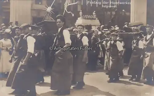 Sonderpreis - Deutsches Reich 1913 Ansichtskarte / Postkarte / Kaiser Jubiläum / Festzug der Handwerker / … 2