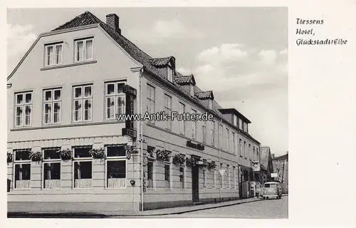 Meistverkauft | O.J. Ansichtskarte/Postkarte/Tiessens Hotel, Glückstadt/Elbe 2