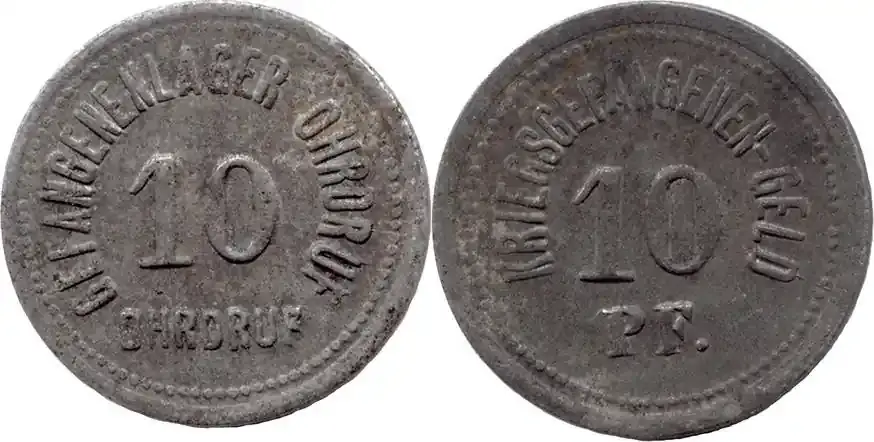 Sachsen-Coburg-Gotha) 10 Pf o. J., Ohrdruf – Gefangenenlager, ss | Preisvorteil