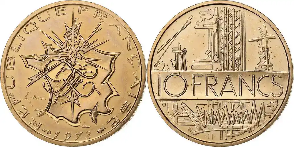 Jetzt bestellen - Frankreich 10 Francs Mathieu – 1978 Edge B II / VZ