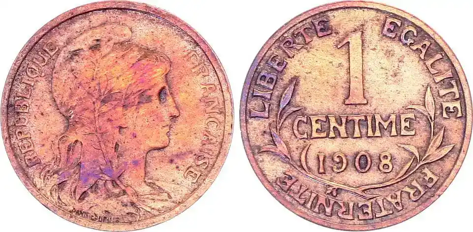 Extra sparen - Frankreich 1 Centime Dupuis – 1908 III / SS