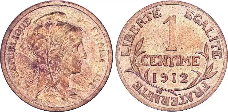 Günstig - Frankreich 1 Centime Dupuis – 1912 II / VZ