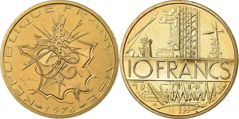 Frankreich 10 Francs Mathieu – 1976 Edge A II / VZ | Angebot