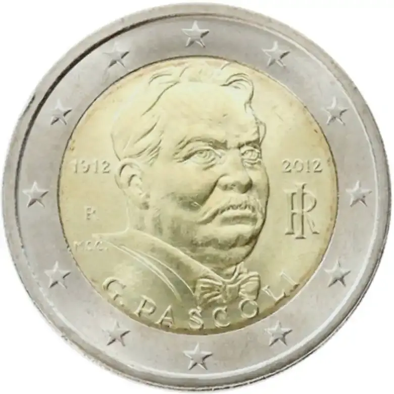 Italien 2 Euros Commémo. 2012 – Giovanni Pascoli unz ( non circulé) | Profi-Qualität