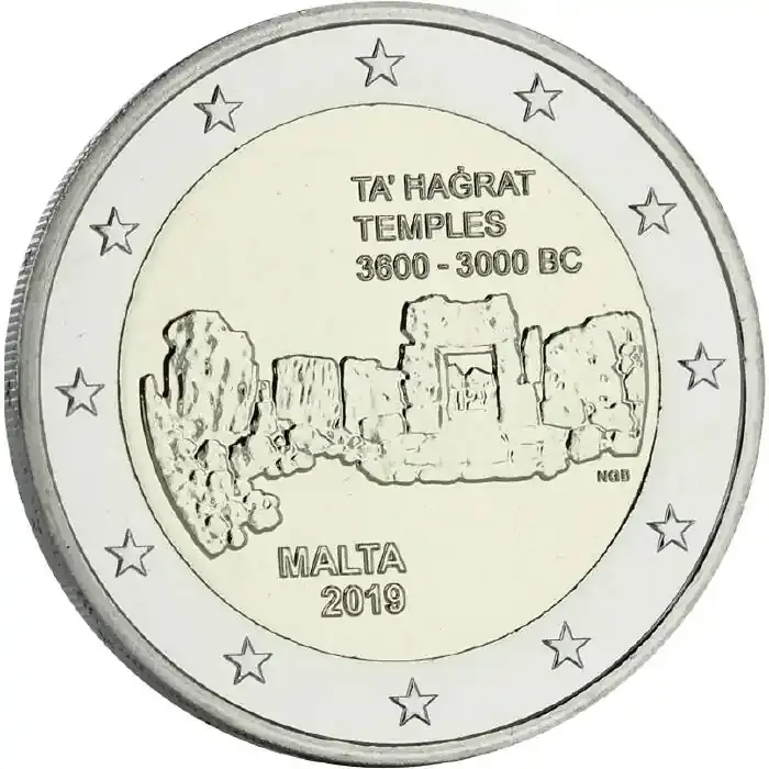 Bewährte Qualität - 2 Euros Commémo. MALTA 2019 UNC – Temple of Ta‘Hagrat unz ( non circulé)