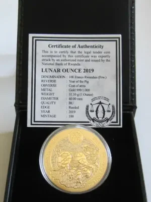 Ruanda 100 Amafaranga 2019 Lunar Schwein | Wochenendangebot