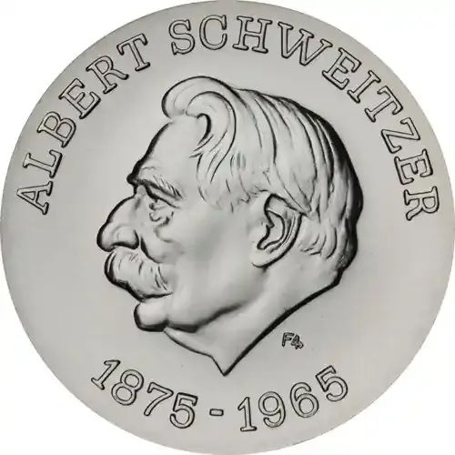 Neu verfügbar | DDR 10 Mark Münze 1975 – Albert Schweitzer