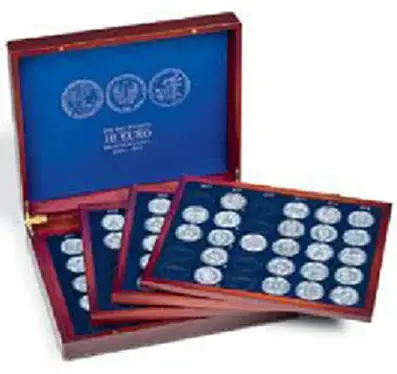 349906 – Münzkassette Volterra Quattro für alle deutschen 10-Euro-Gedenkmünzen - Expressversand