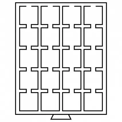 310511 – Münzbox MB für QUADRUM Münzkapseln rauchfarben - Hochwertig