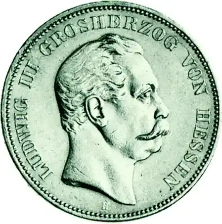 Hessen 5 Mark Silber (1875-1876) Ludwig III - Mega-Angebot