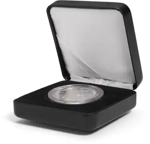 Versandbereit - 305447 – Münzetui Nobile bis 40 mm Schwarz