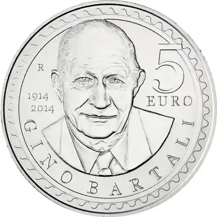 San Marino 5 Euro 2014 Silber stgl. Gino Bartali | Günstig